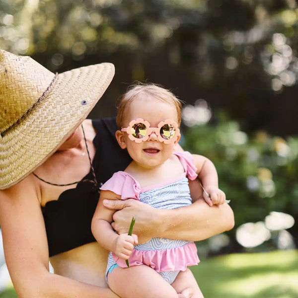 Flower Sunglasses - Peachy Keen - Polarized Babiators