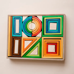 Rainbow Nesting Blocks - Q Toys
