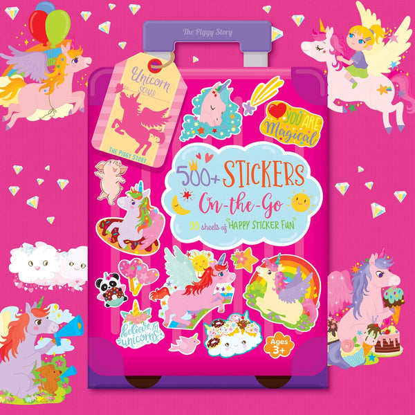 500+ Stickers On-The-Go Unicorn Squad - Girl Nation
