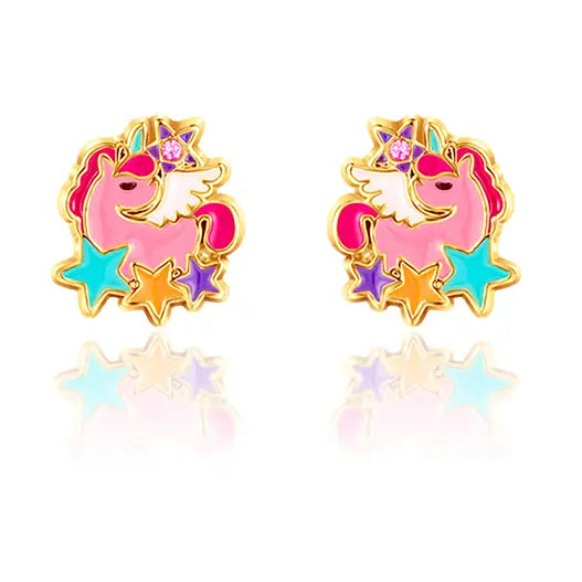 Wish Upon A Unicorn Cutie Stud Earrings - Girl Nation