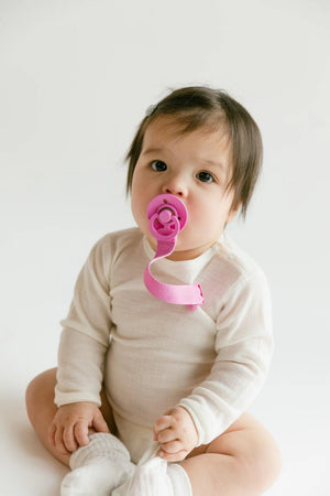 Pacifier Clip Loop - Bubblegum - Bibs Denmark