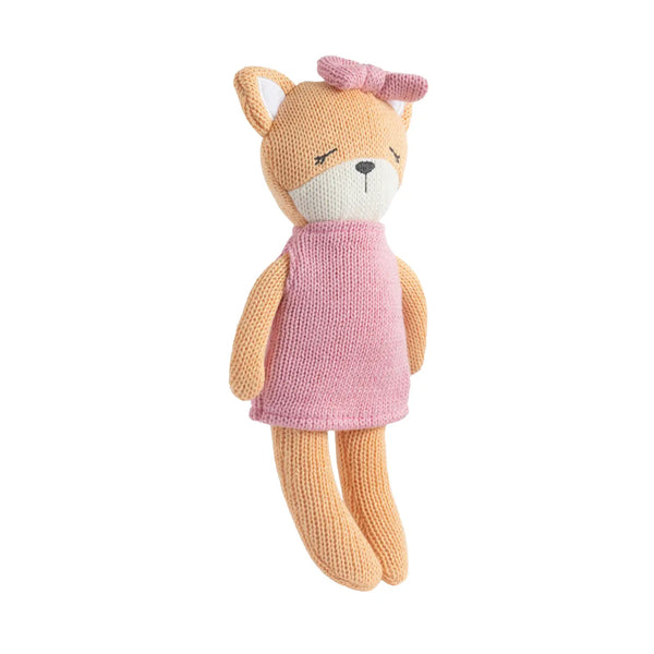 Knitted Animal Toy- Frankie the Fox - Living Textiles