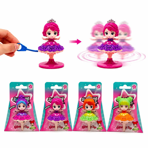 Pull-To-Spin Sparkle Doll - Pink Poppy