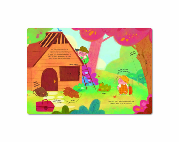 Peek a Flap Fairy Tales Three Little Pigs - Kids Book