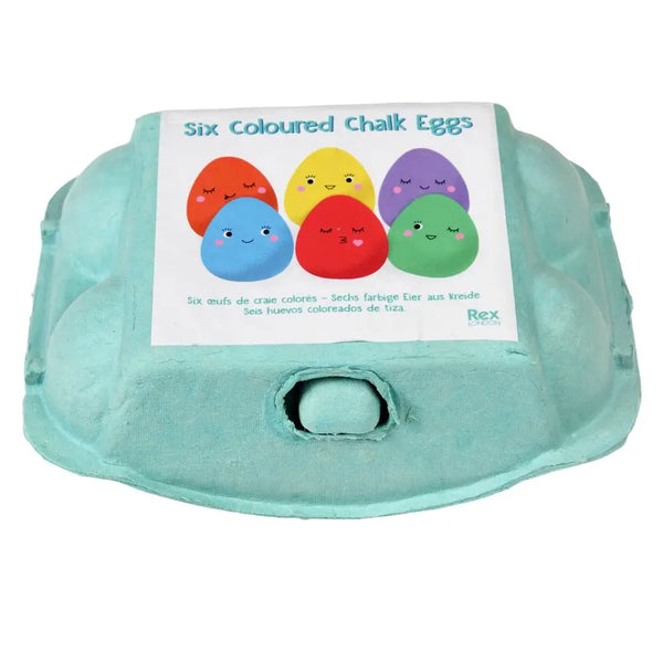 Six Coloured Chalk Eggs - Rex London