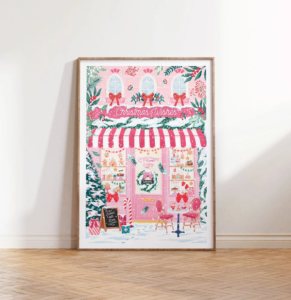 Christmas Gingerbread Bakery A4 Print - Simply Katy