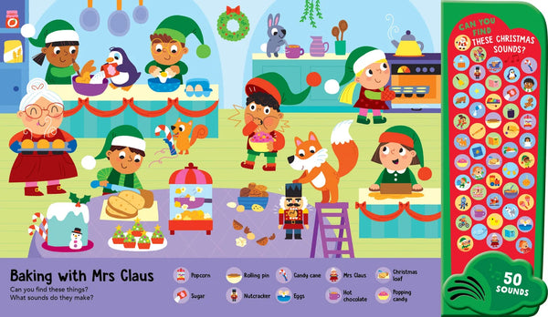 Look & Find - 50-Button Mega Sound Book - Christmas