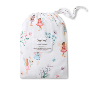 Fairy Garden Organic Fitted Cot Sheet - Snuggle Hunny