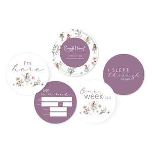 Fairy Garden & Dusk Reversible Milestone Cards - Snuggle Hunny