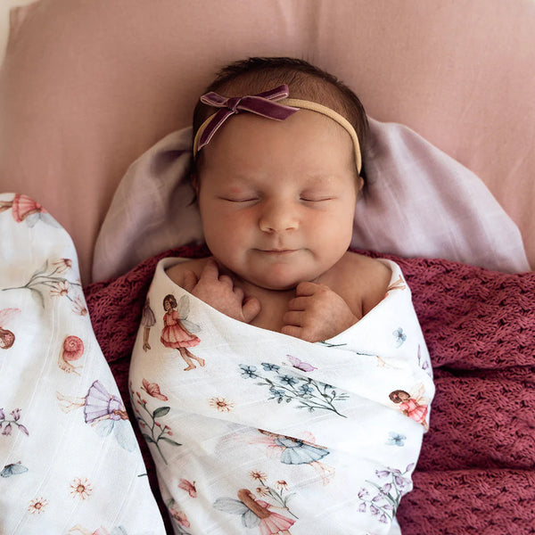 Fairy Garden Organic Muslin Wrap - Snuggle Hunny
