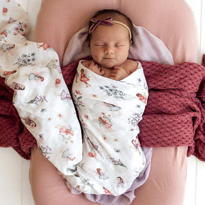 Fairy Garden Organic Muslin Wrap - Snuggle Hunny