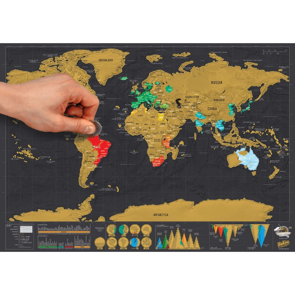 Scratch Map Deluxe Travel Edition - IS GIFT DISCOUNTED