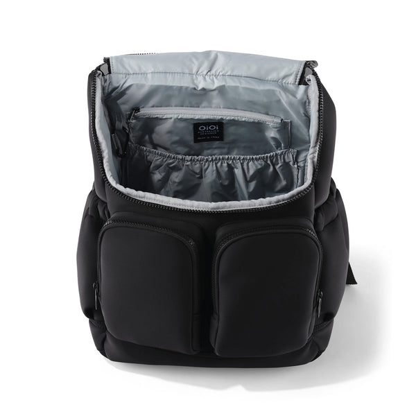 Signature Nappy Backpack - Black Neoprene - OIOI