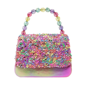Pink & Purple Glitter Handbag - Pink Poppy