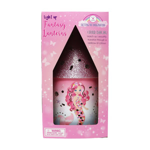 Mermazing Mermaid Led Colour Changing Lantern - Pink Poppy