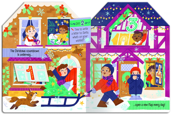 Christmas Village - A Fold-Out Advent Book - Kids Book