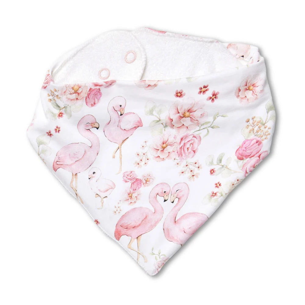 Flamingos Organic Dribble Bib - Snuggle Hunny