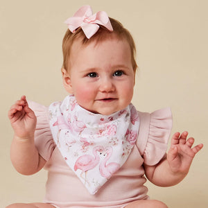 Flamingos Organic Dribble Bib - Snuggle Hunny
