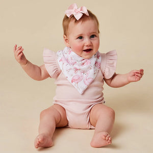 Flamingos Organic Dribble Bib - Snuggle Hunny