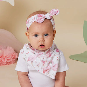 Flamingos Organic Dribble Bib - Snuggle Hunny