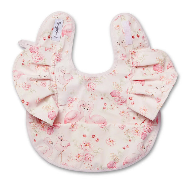 Flamingos Frill Snuggle Bib - Snuggle Hunny