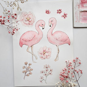Flamingos Organic Hooded Baby Towel - Snuggle Hunny