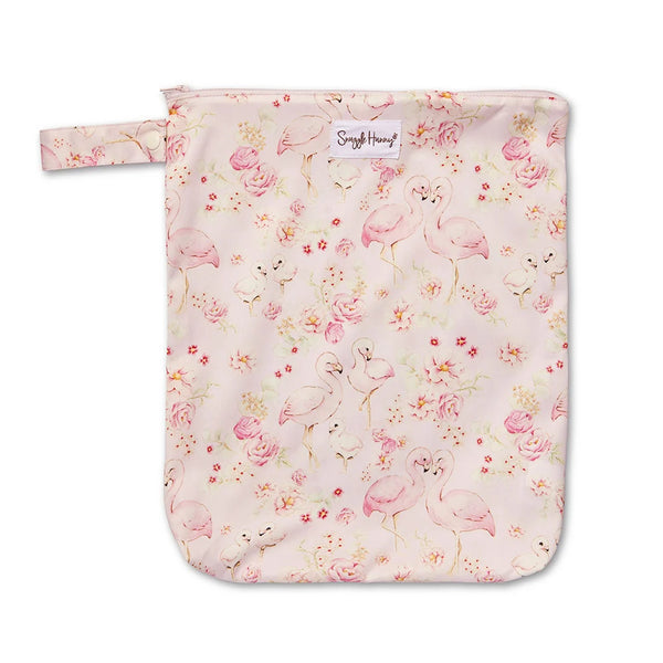 Flamingos Wet Bag - Large - Snuggle Hunny