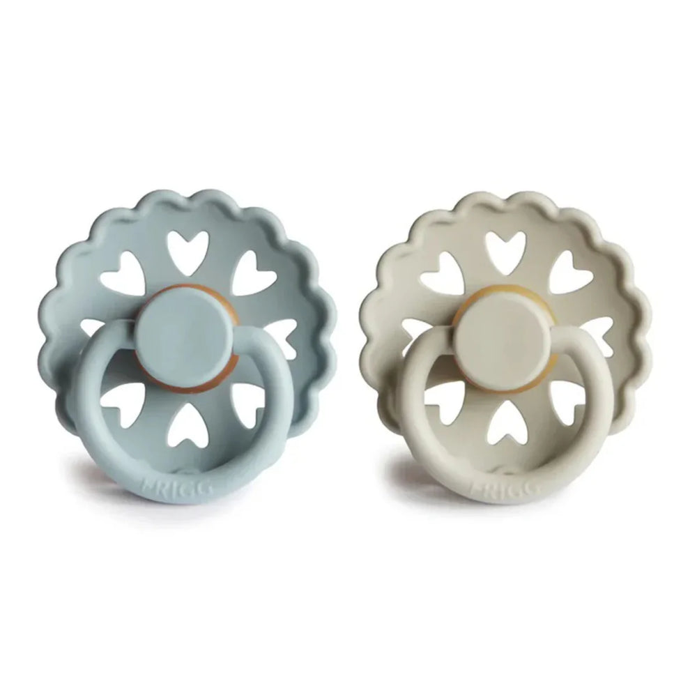 Fairytale Pacifier - 2 pack Latex - Stone Blue & Willow Grey - Frigg