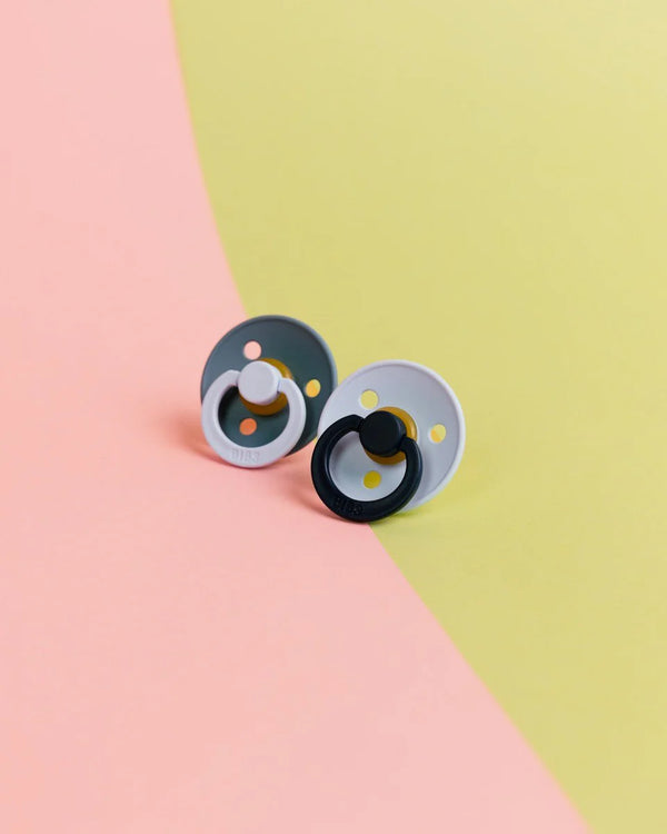 Bibs Dummies - Fusion Baby Blue/Petrol - Size One - Bibs Denmark