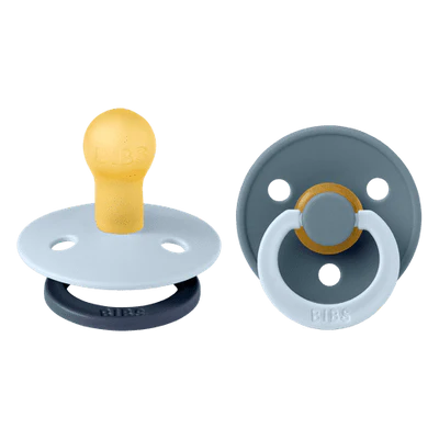 Bibs Dummies - Fusion Baby Blue/Petrol - Size One - Bibs Denmark