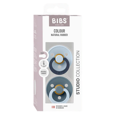 Bibs Dummies - Fusion Baby Blue/Petrol - Size One - Bibs Denmark