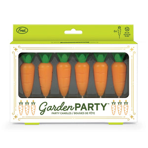 Garden Party Birthday Candles-6pcs Set Orange - IS GIFT