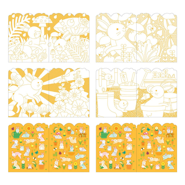 Colouring Book with Sticker - Bunnies - Petit College