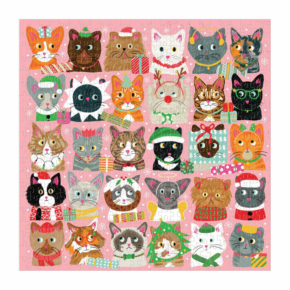 Festive Fur Balls Puzzle - 500pc Multi-Coloured - Galison