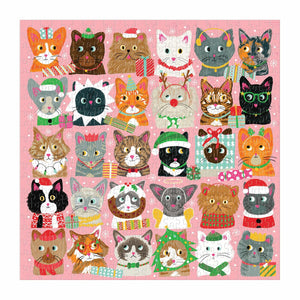 Festive Fur Balls Puzzle - 500pc Multi-Coloured - Galison