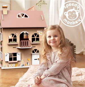 Doll House Living Room + 1 Character - Speedy Monkey