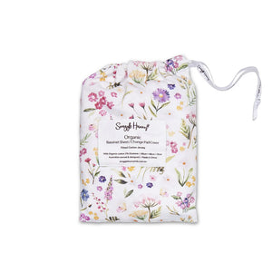 Gracie Organic Bassinet Sheet / Change Pad Cover - Snuggle Hunny