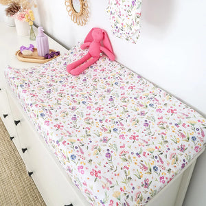 Gracie Organic Bassinet Sheet / Change Pad Cover - Snuggle Hunny