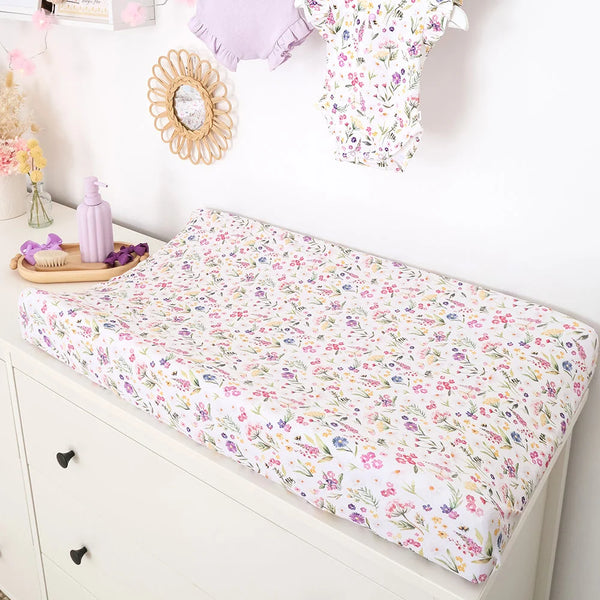 Gracie Organic Bassinet Sheet / Change Pad Cover - Snuggle Hunny