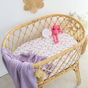 Gracie Organic Bassinet Sheet / Change Pad Cover - Snuggle Hunny