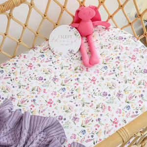 Gracie Organic Bassinet Sheet / Change Pad Cover - Snuggle Hunny