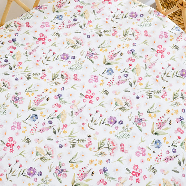 Gracie Organic Bassinet Sheet / Change Pad Cover - Snuggle Hunny