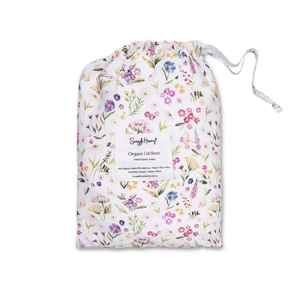 Gracie Organic Fitted Cot Sheet - Snuggle Hunny