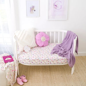 Gracie Organic Fitted Cot Sheet - Snuggle Hunny