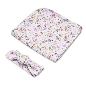 Gracie Organic Jersey Wrap & Topknot Set - Snuggle Hunny