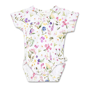Gracie Short Sleeve Organic Bodysuit - Snuggle Hunny