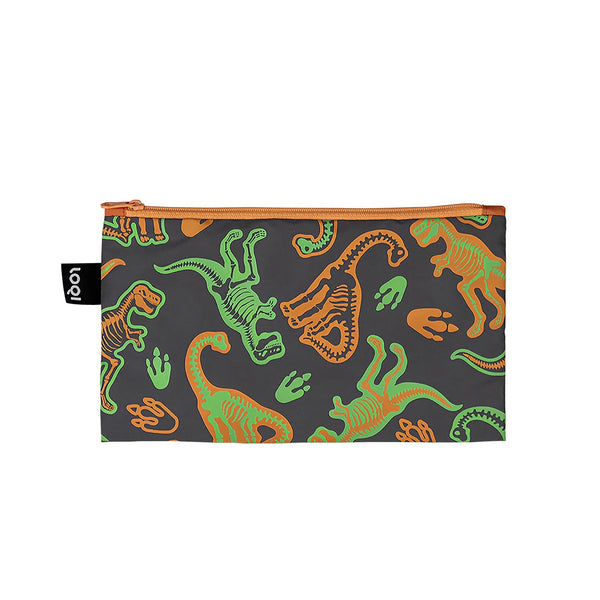Dinosaur Skeleton Mini Zip Pocket - LOQI
