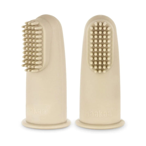 Textured Silicone Finger Toothbrush - 2pk - Haakaa