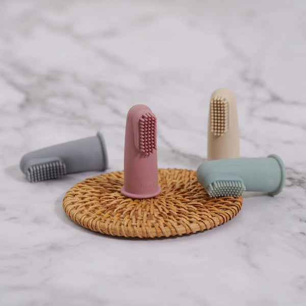 Textured Silicone Finger Toothbrush - 2pk - Haakaa