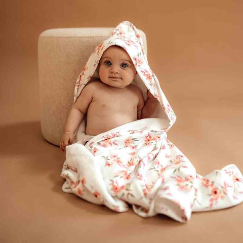 Camille Organic Hooded Baby Towel - Snuggle Hunny